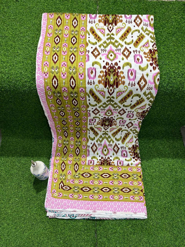 Green ad Pink Dohars Blankets 